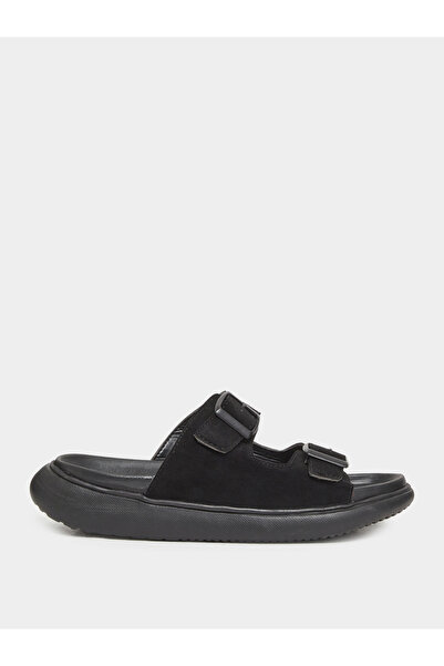 Styli Men Double Strap Buckle Comfort Sandals