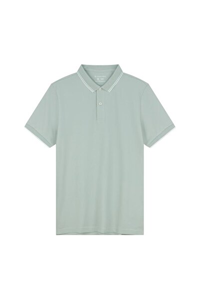 Giordano Men’s Slim Pique Solid Polo with Flat Knit Collar
