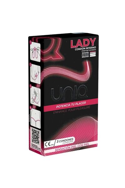 uniq Prezervative Feminine Latex Free cu Talie – 3 buc
