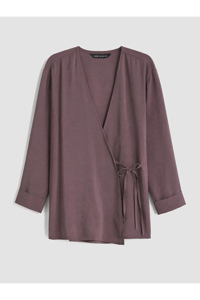 LC Waikiki Pink Textured Modal Blend Women's Kimono