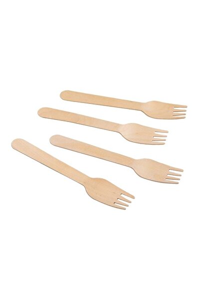 OEM Furculițe din Bambus 16 cm, Set 15 buc, Tacâmuri pentru Petreceri și Servire