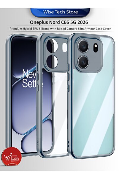 Wtech Oneplus Nord CE6 5G 2026 Premium Hybrid TPU Silicone with Raised Camera...