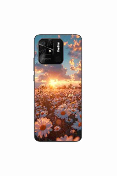 OEM Husa compatibila cu Xiaomi Redmi 10C Silicon Gel Tpu Model Rasarit cu Flori
