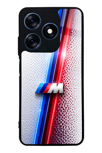 Spoyi غطاء هاتف تكنو سبارك 10 وايت M2 بتصميم لامع