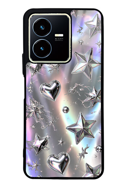 Spoyi Vivo Y35 Chrome Star Dream Tasarımlı Glossy Telefon Kılıfı