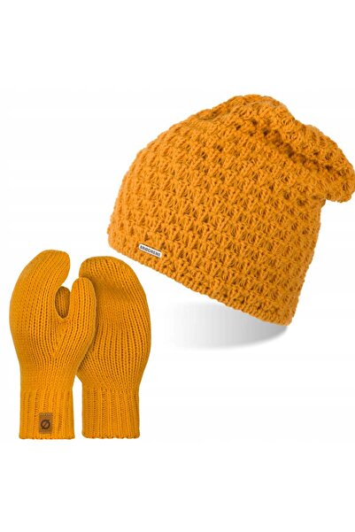 Brødrene Set Caciula si Manusi Dama Brodrene, Miodie, 55-58 cm