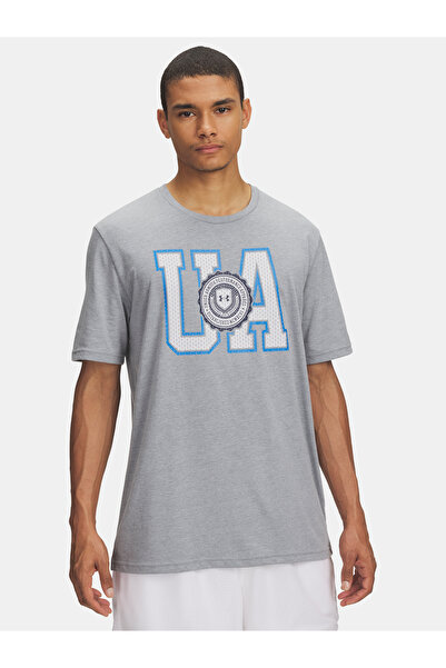 Under Armour Tricou bărbătesc UA COLLEGE CREST LOGO SS-GRY