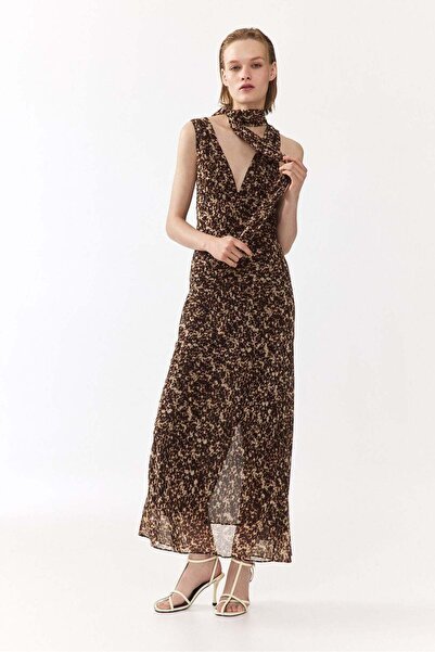 H&M Scarf-detail chiffon dress
