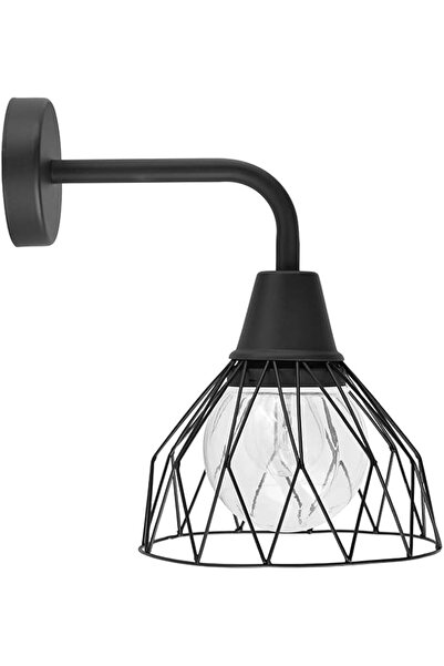 Seyna Aplice perete, Clayton, Iluminat Exterior Si Interior, E27 IP44, Negru Mat