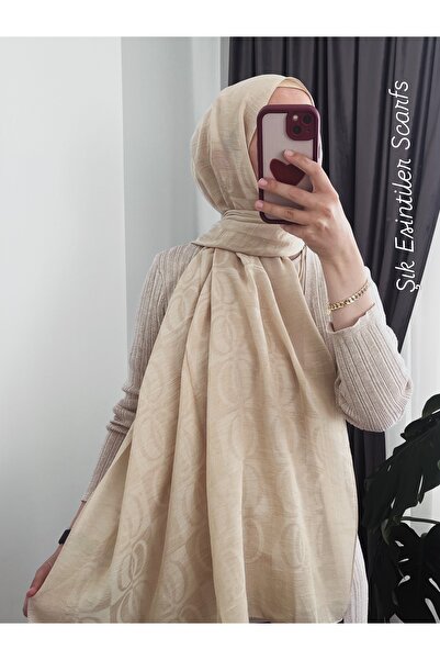 MODA Premium Halka Desen Şal – İmannoor Muadili Kaymaz Yumuşak Dökümlü Şal