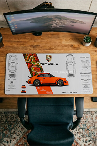 Halura Porsche 943 Turbo 30X70 Patterned Digital Printed Gaming Mousepad XXL ...