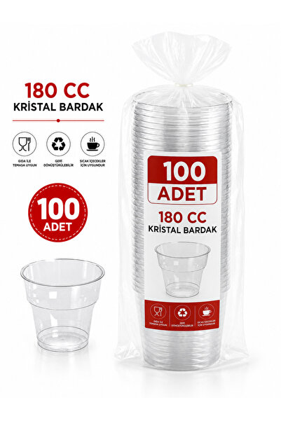 BARIŞKAN 180 cc Kristal Bardak (100Adet )