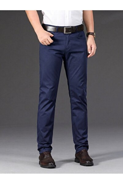 WKM Men's Regular Fit Relaxed Cut Non-Denim Jeans