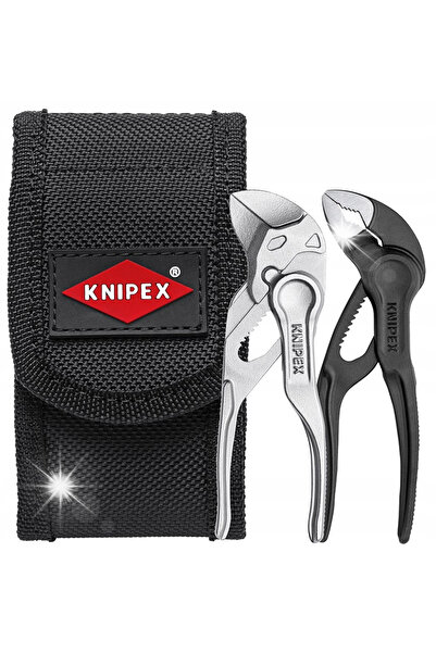 Knipex Set de mini-clești cu suport pentru curea, 2 bucăți.