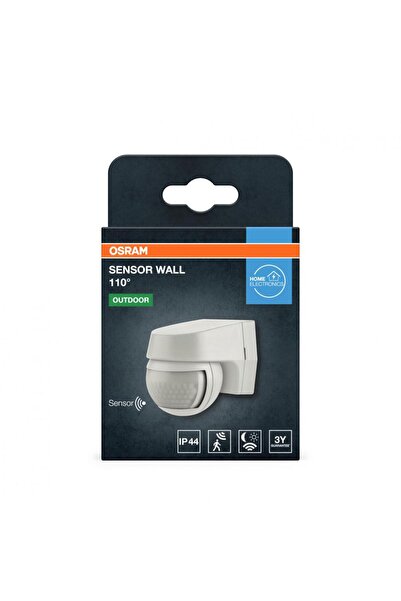 Osram Senzor de mișcare și lumină montat pe perete, 110 ° IP44, 230V, Alb