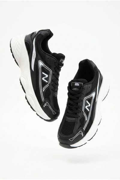 Zerenyus Drkstp-182 Balance Premium Mesh Orthopedic Sole Black and White Wome...