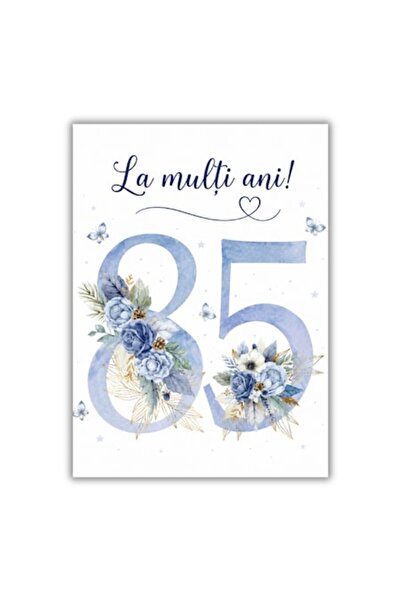 OEM Felicitare 13x18 cm cu plic, aniversare/la mulți ani 85 ani