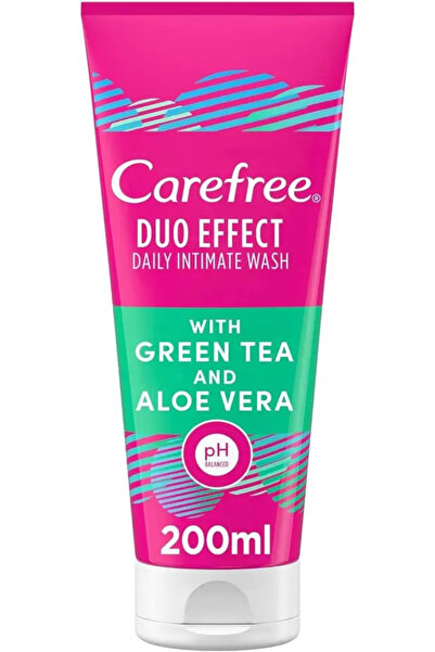 Carefree Daily wash for the intimate area, green tea and aloe vera - 200 ml