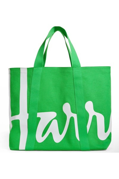 Harrods Large Size Shoulder Bag Green Color (Original - Harrods International...