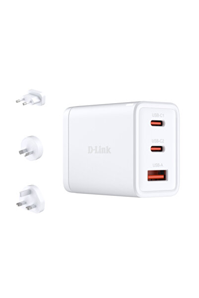 D-Link Încărcător rapid dual USB-C DCP-651, Alb