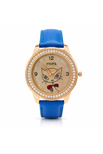 Watch Ceas dama, Casual, Francesca di Geneva, Albastru, FF328