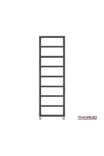 Thermo Θερμαινόμενη Πετσετοθήκη Μπάνιου Inox TEMPO 150x50 Μαύρο Βουρτσισμένο ...