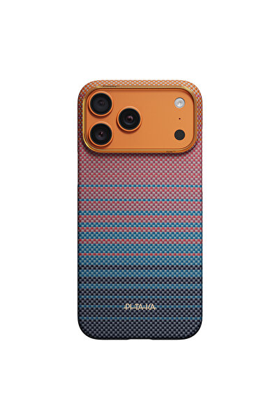 PITAKA iPhone 17 Pro Max Kılıf M-safeli Aramid Fiber Sunset 2.0 California Dr...