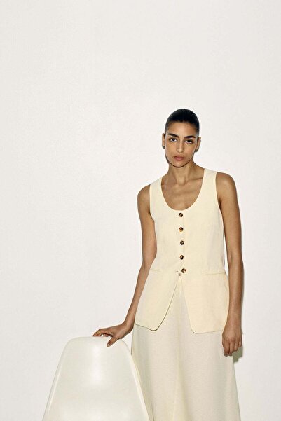 H&M Linen-blend waistcoat