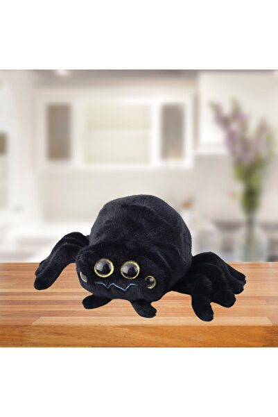 LeanToys Mascotă de pluș, jucărie de îmbrățișat, păianjen negru, 30cm
