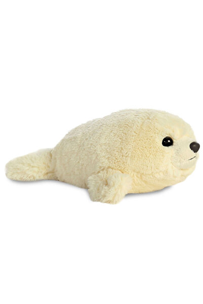 Aurora Ticaret Jucărie de pluș Mini Flopsies White Seal pufoasă 21cm