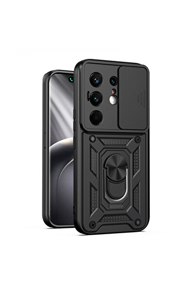 tekno grup Tecno Camon 50 Pro Kılıf Magnetik Standlı Kamera Korumalı TKNG Sür...
