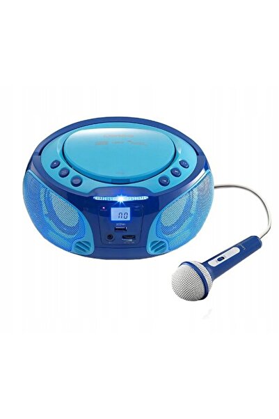 Lenco Radio și player CD SCD-650 AM FM Microfon USB MP3 AUX ALBASTRU
