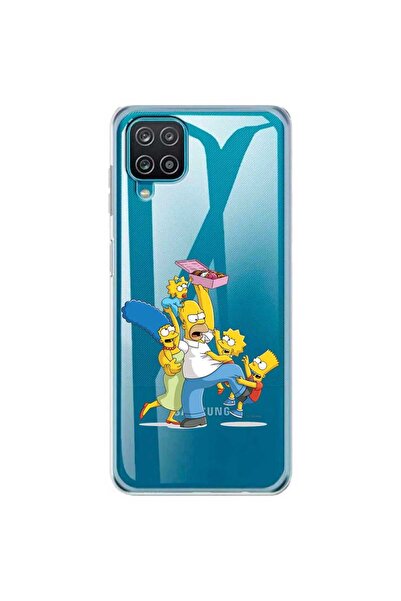 OEM Husa compatibila cu Samsung Galaxy A12 Silicon Transparenta Model Simpson...