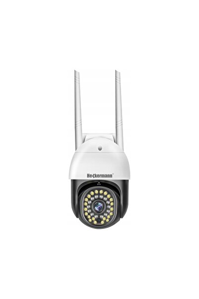 Heckermann Cameră de exterior WiFi IP rotativă 3MPx cu zoom Full HD pentru mo...