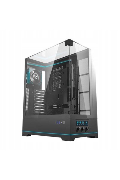 Kraft&dele Carcasă PC Darkflash DY450L Pro ARGB Midi Tower ATX cu fereastră, ...