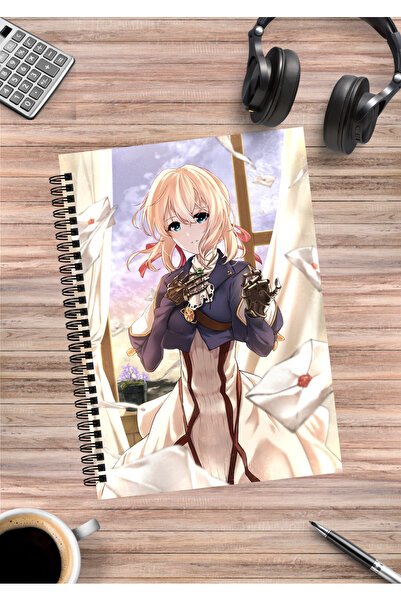 mertfigur Violet Evergarden Anime Spiral Notebook A5 (50 Sheets)