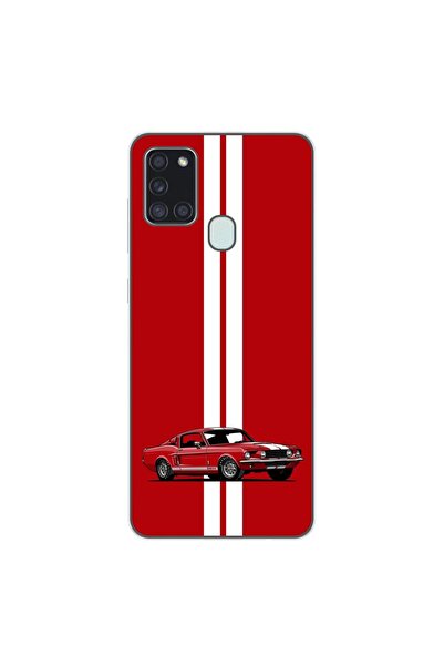 OEM Калъф, съвместим със Samsung Galaxy A21s, силиконов гел TPU, модел Червен...