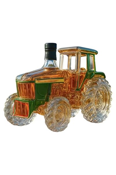 EBIN Decantor în formă de tractor pentru vin, vodcă, whisky, transparent, cap...