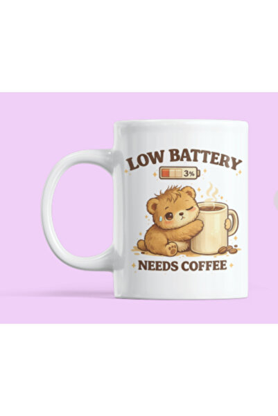 Nino Store Low Battery Needs Coffee Mug – Special Porcelain Mug for Coffee Lo...