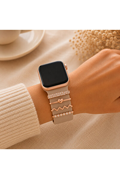 Anadolu Aksesuar Apple Watch Uyumlu Akıllı Saat Kordon Süsü Kayış Aksesuarı -...