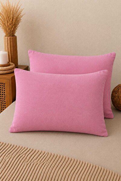 vanillasoft Vanilla Soft 2 Pieces Double Pillowcase Set 50X70 cm with Cotton ...