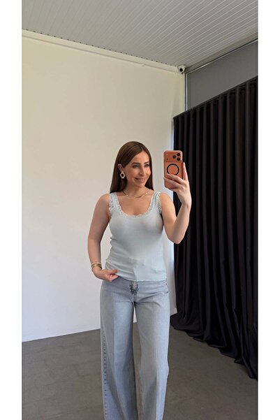 elif teke Fitilli Dantelli Basic Atlet Mavi