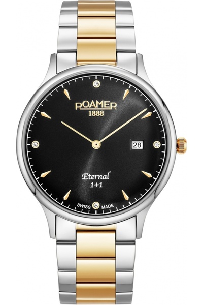 Roamer Ceas bărbătesc 863833 47 55 50 — auriu, clasic, pentru cupluri.