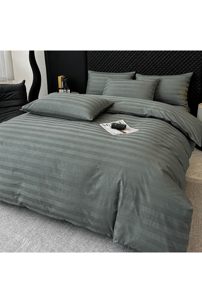 Lenjeria Pufoasa Lenjerie de Pat Damasc Deluxe Luxury 100% Bumbac Premium, 6 ...
