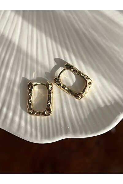 yeknova Xuping 14K Gold Renginde Pinterest Dörtgen Model Kararmaz Kadın Küpe