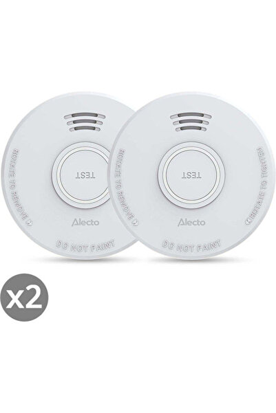 Alecto SD110 X2 Φωτοηλεκτρικός Ανιχνευτής Καπνού με Σειρήνα 85dB, Ειδοποίηση ...