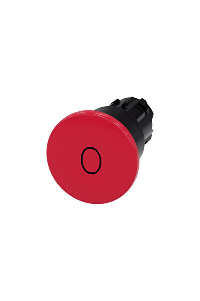 Siemens Buton ciupercă 22mm rotund din plastic inscripție roșie: aproximativ ...