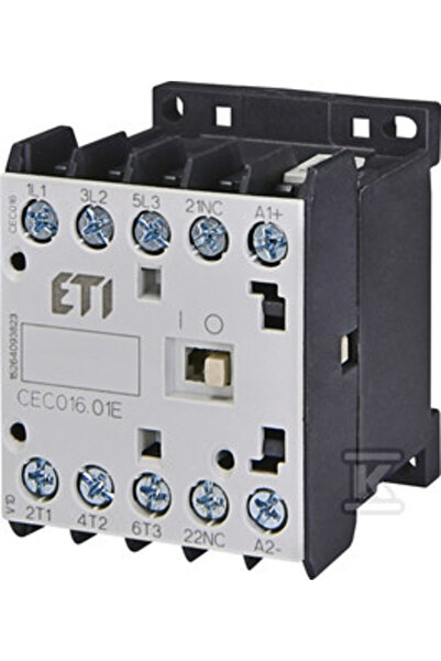 ETI Polam Contactor miniatural 16A 3P 230V AC 0Z 1R CEC016.01 230V-50/60HZ 00...
