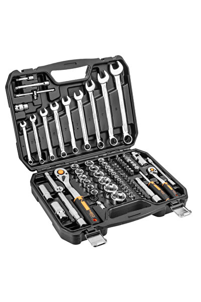 topex Set chei tubulare 1/2 ", 1/4 ", 82 piese.