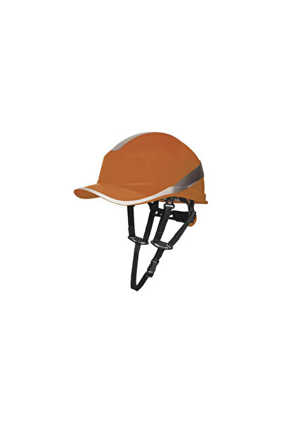 Delta Plus Cască de protecție în formă de șapcă de baseball, culoare portocal...